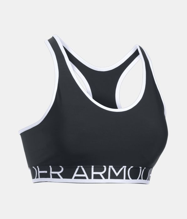 Under Armour Black / White Medium-Impact Sports Bra (1250132) Size XS – NWT