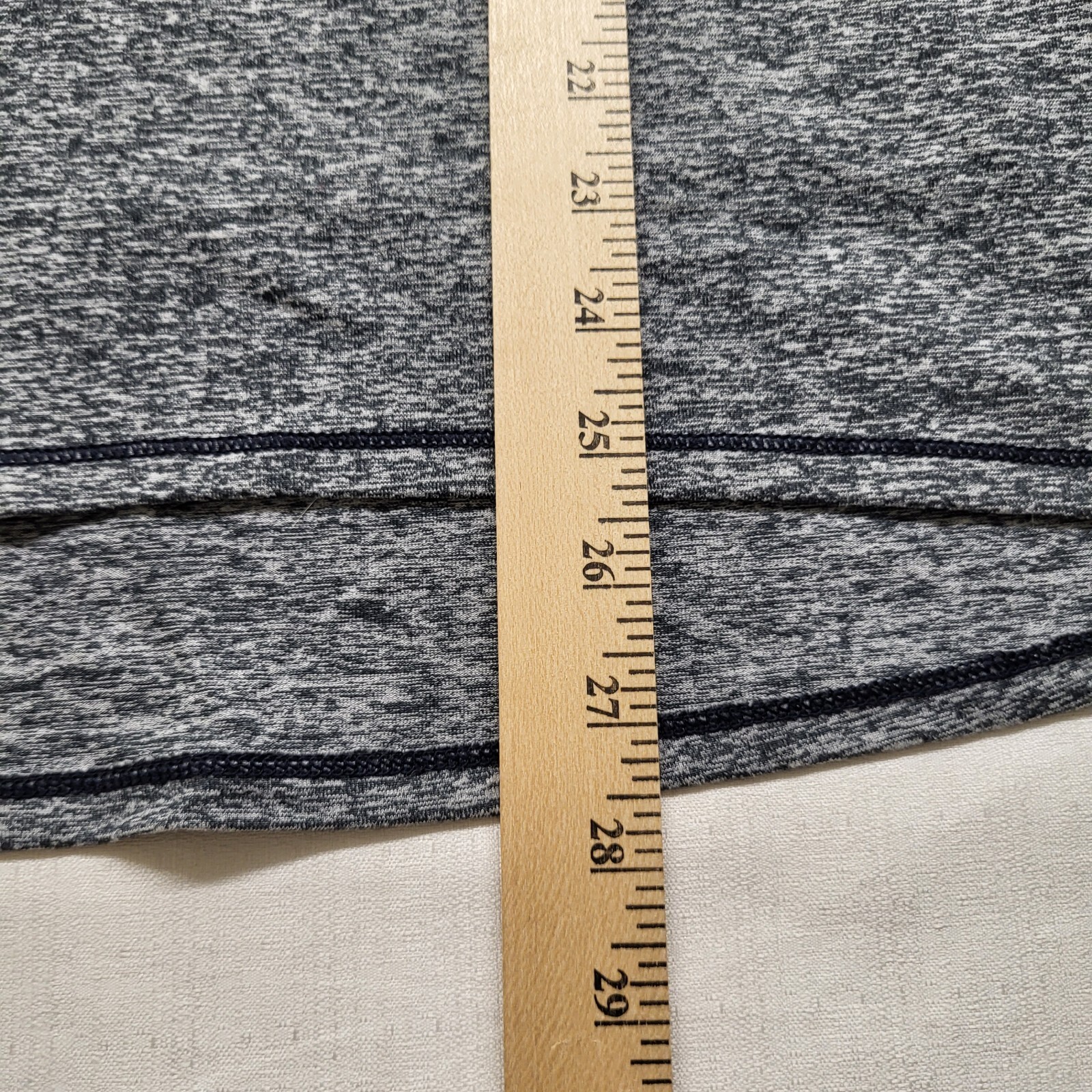 Athleta Half Zip Top Running Wild Small Gray Colorblock Performance Mock Neck