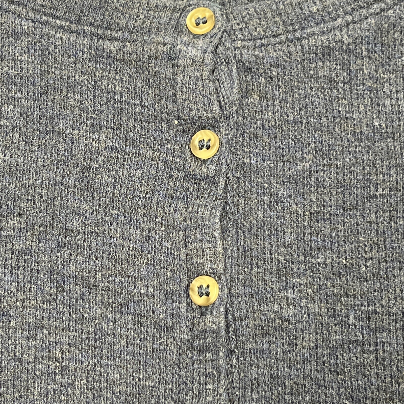 Cabela’s Thermal Henley Base Layer Waffle Knit Blue Women’s Size Small