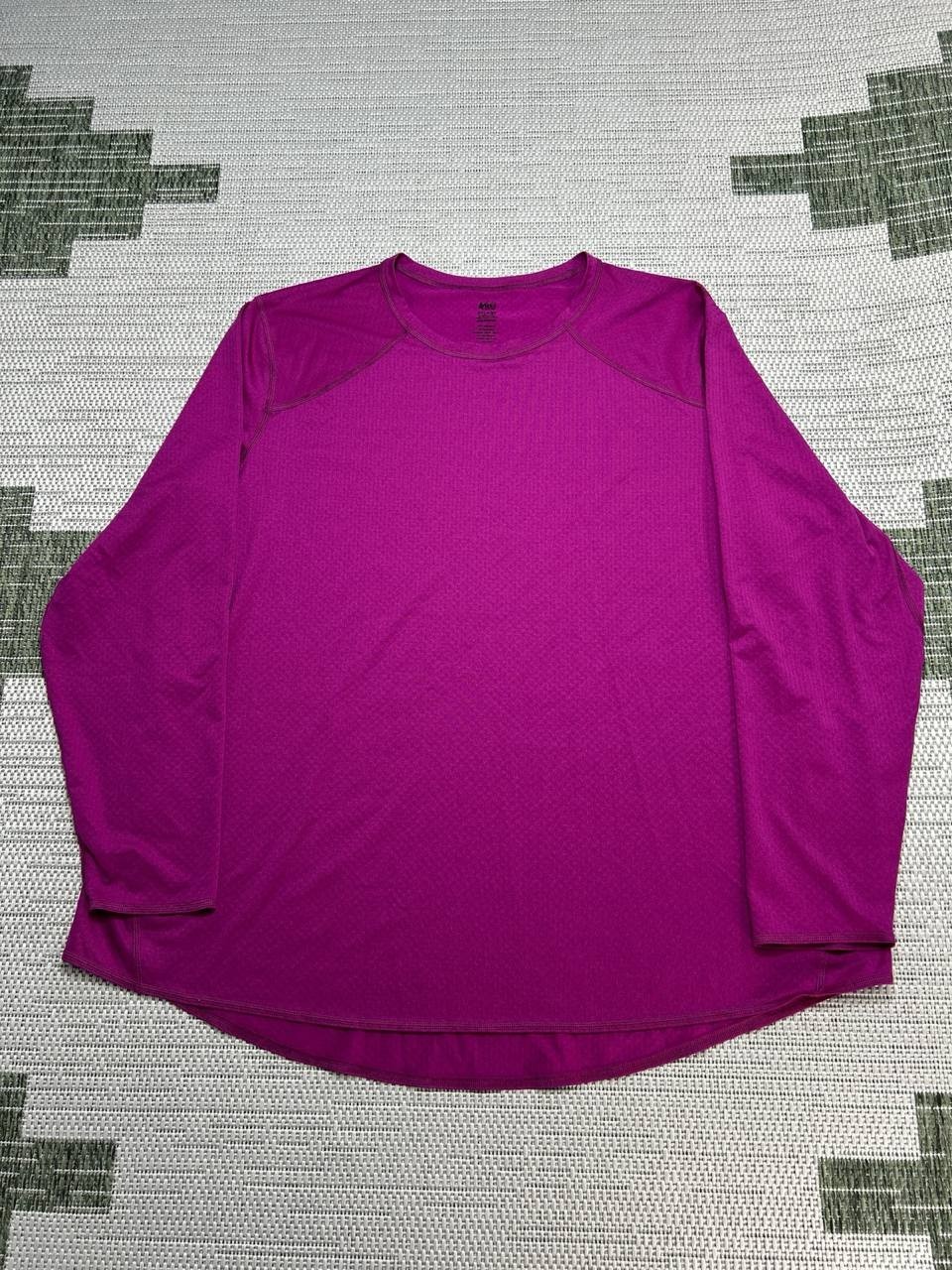 REI Co Op Midweight Base Layer Crew Top Womens 3XL Pink Stretch Athleisure Yoga