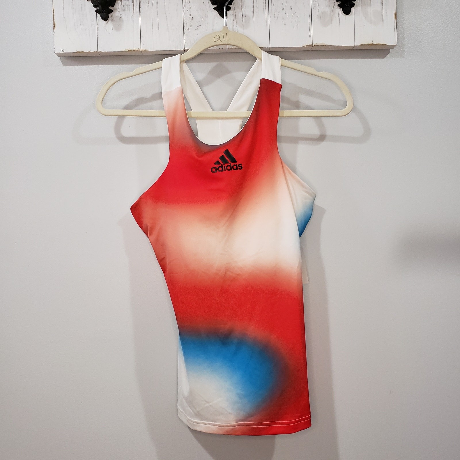 Adidas Melbourne Tennis Y Tank Top NWT Red White Blue Womens Size Small