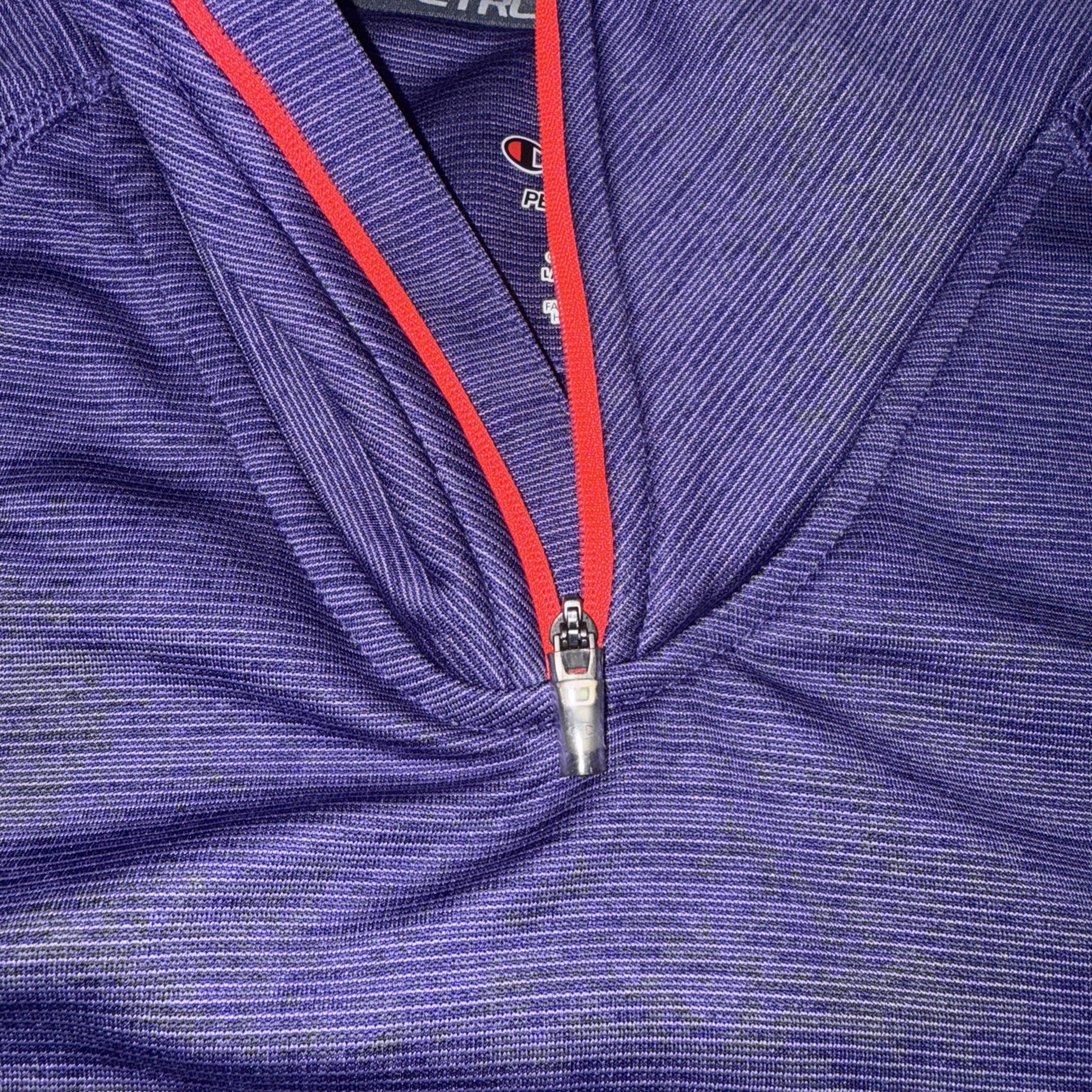 Champion Performance Pullover Top Women Large Duofold Quarter Zip Running