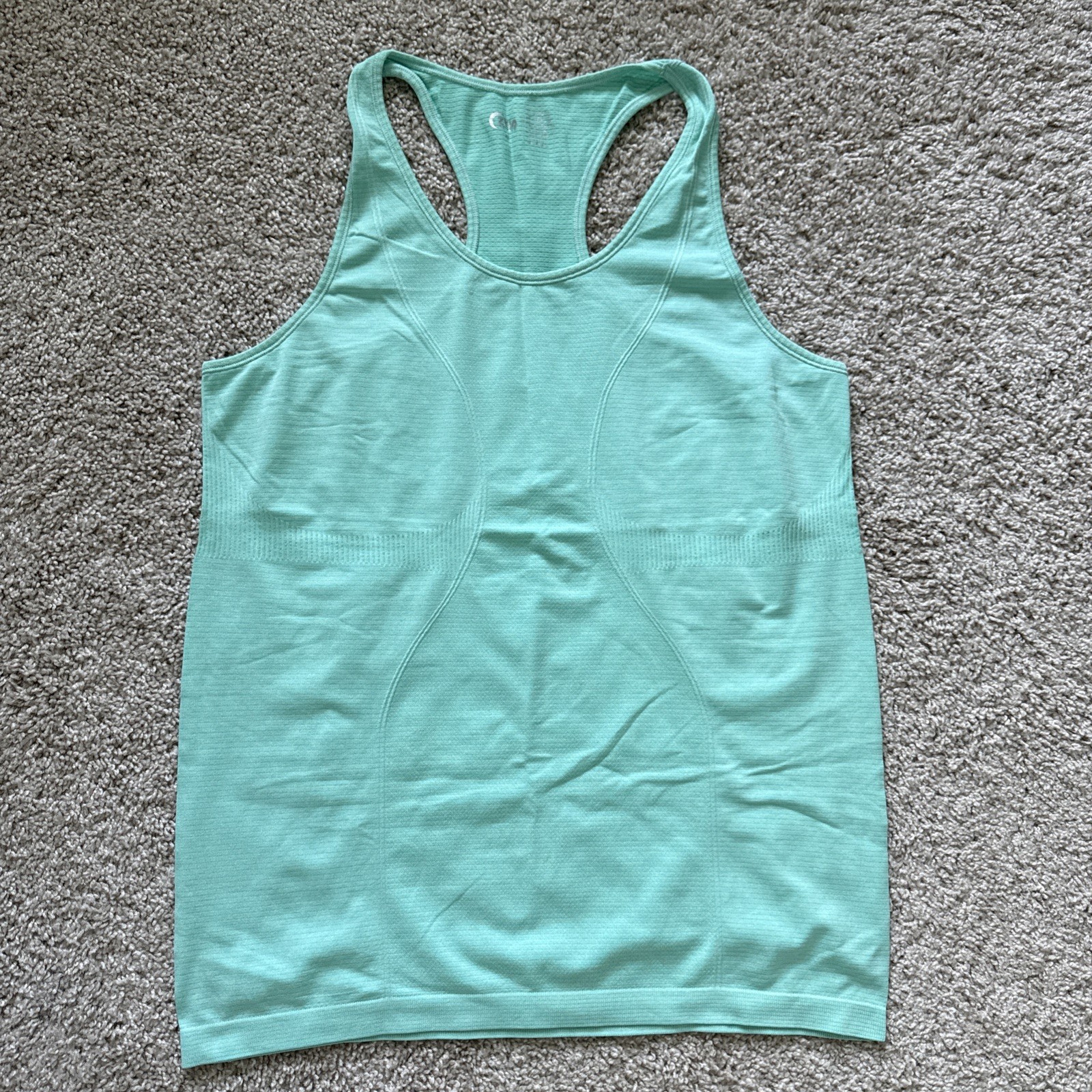 Zyia Active Racerback Tank Women’s XL, Copper Charged, Activewear, Mint Green