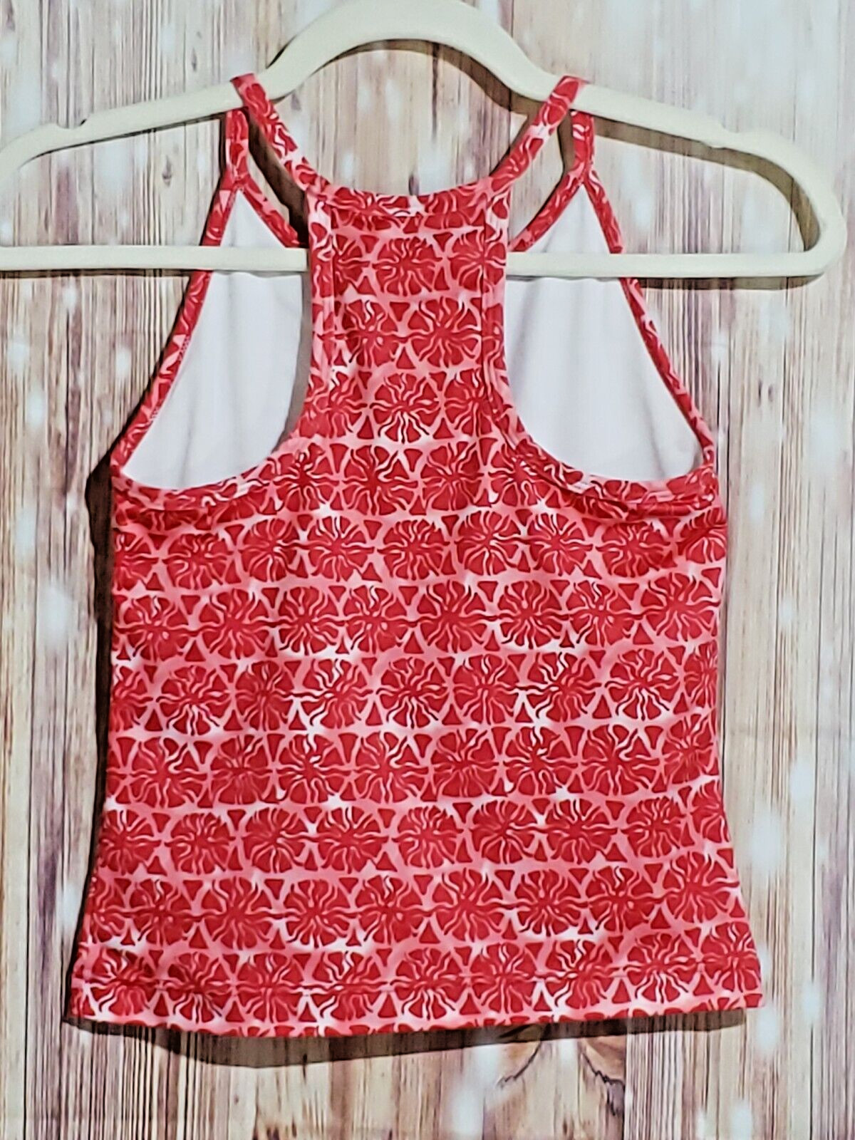 Everlast Red Print Performance Activewear Tank Top with Coolmax Lining – Small S