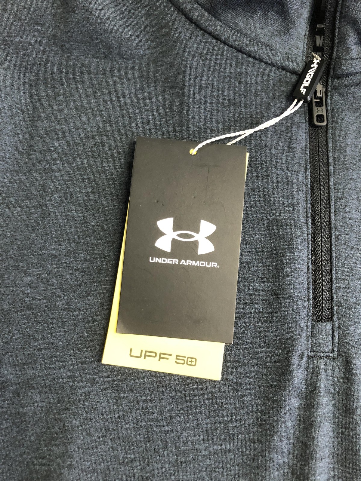 Under Armour Sweater Womens Medium Gray Quarter Zip Long Sleeve Golf UPF 50