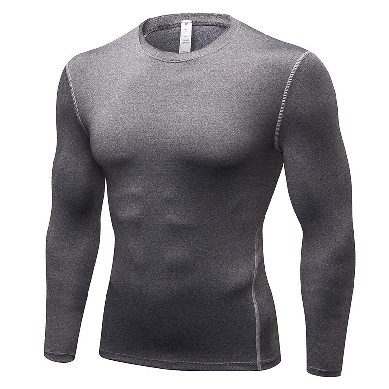 ZONBAILON Men’s Tight Training PRO Quick Dry Sports Fitness Running Long Sleeve