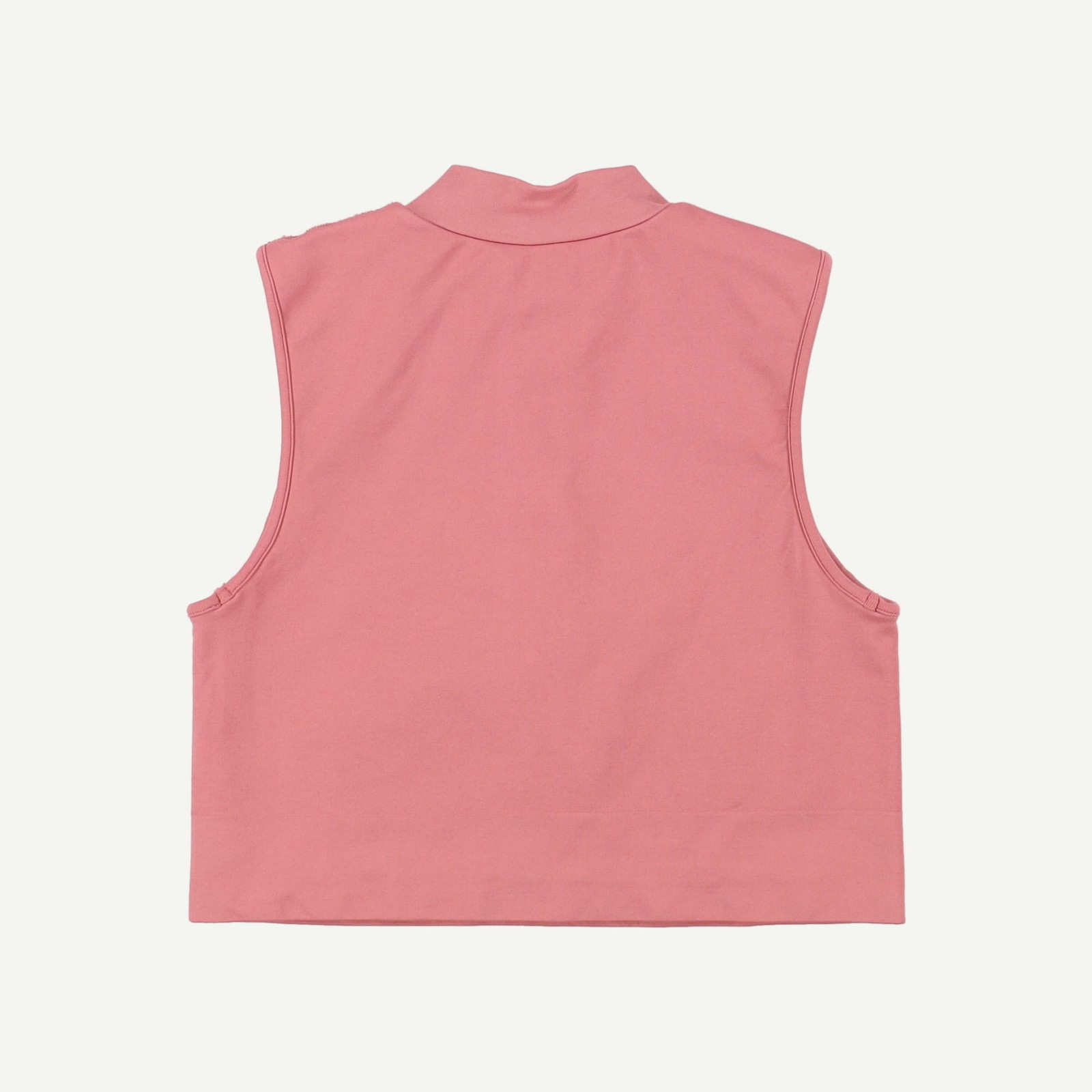 TALA Womens Rose gold Polyamide/Elastane Sleeveless Collar Crop Top Size L