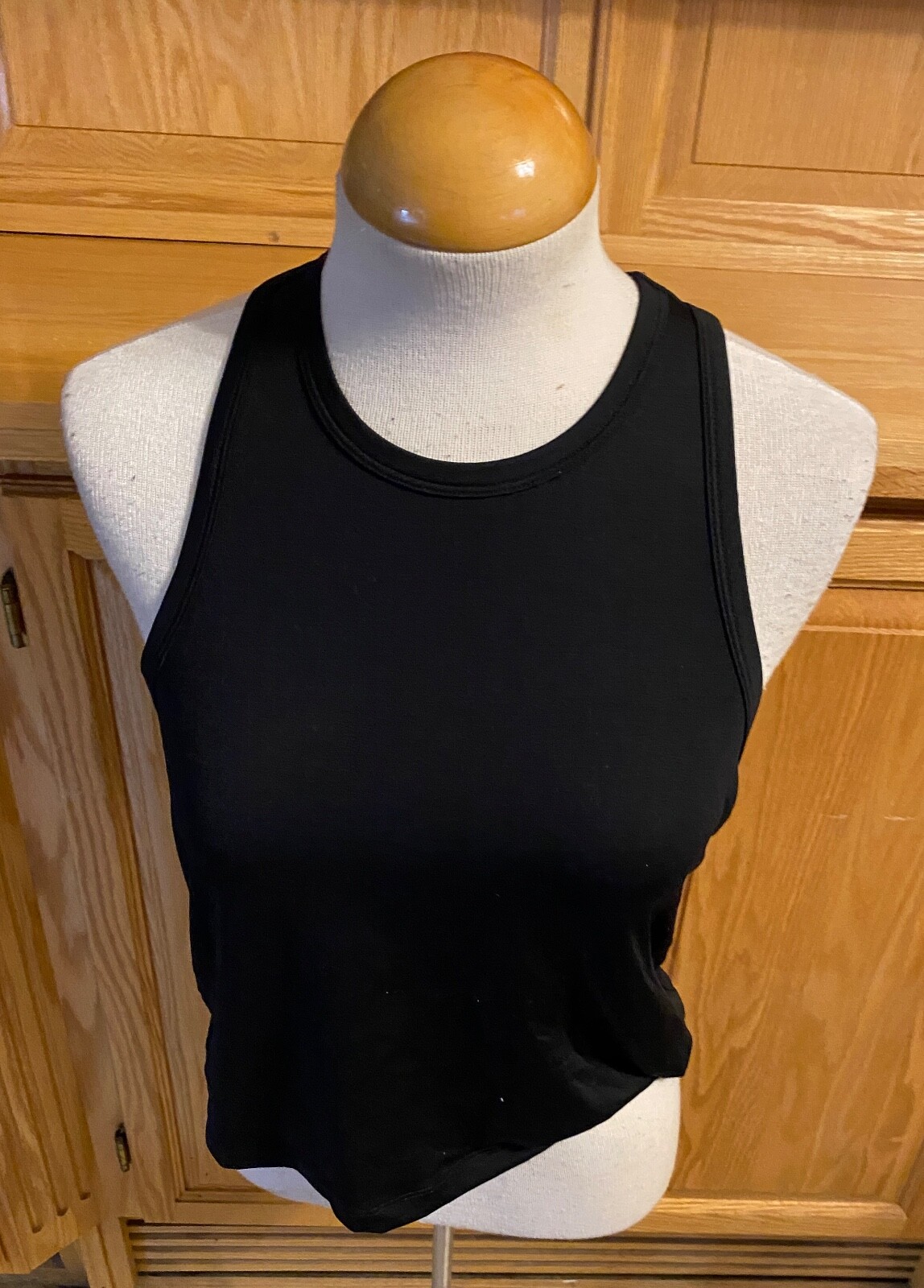 Fabletics Blake Tank Top Medium (8) Black Racerback Activewear Top Comfort