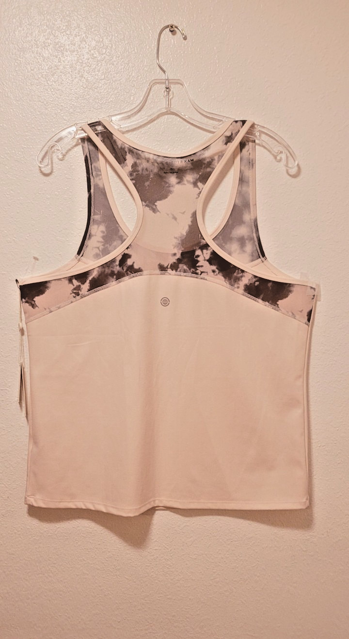 NWT Max Studio Performance Tank Top Jasmine with mesh Stretch Wick Size XL