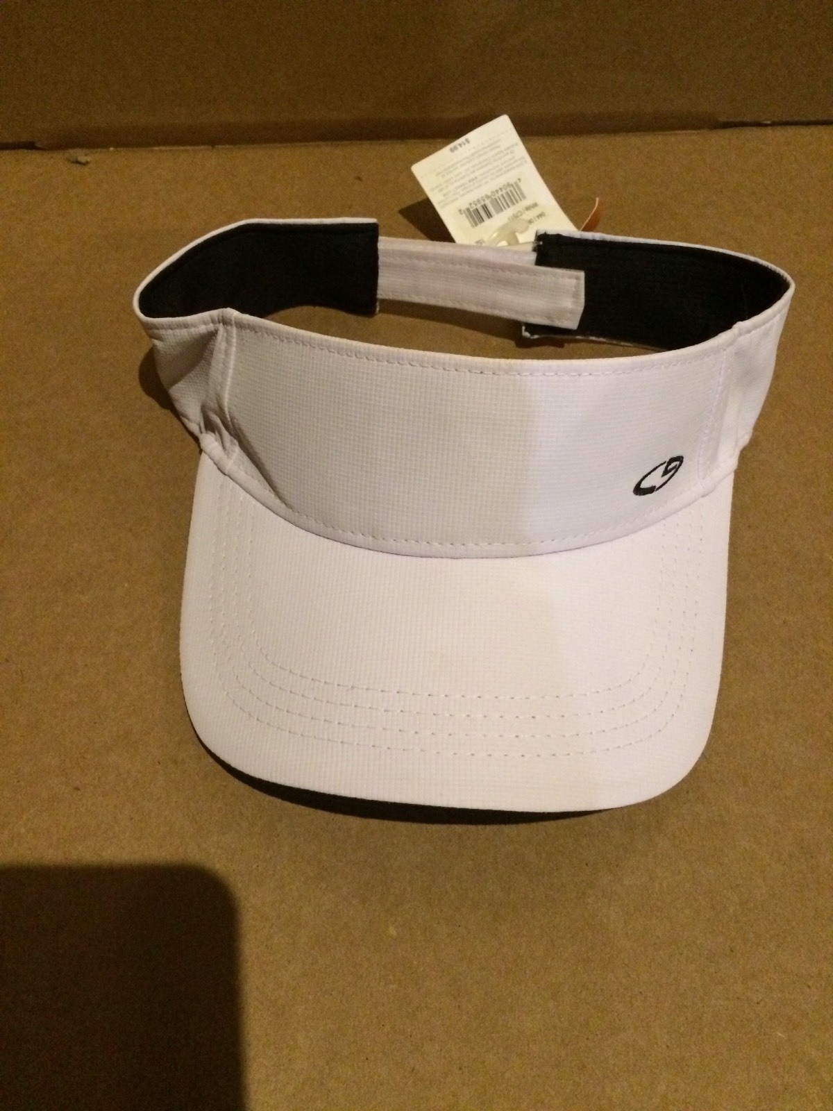Women’s Champion Sports Athletic Visor White Black Duo Dry Cooling C751T