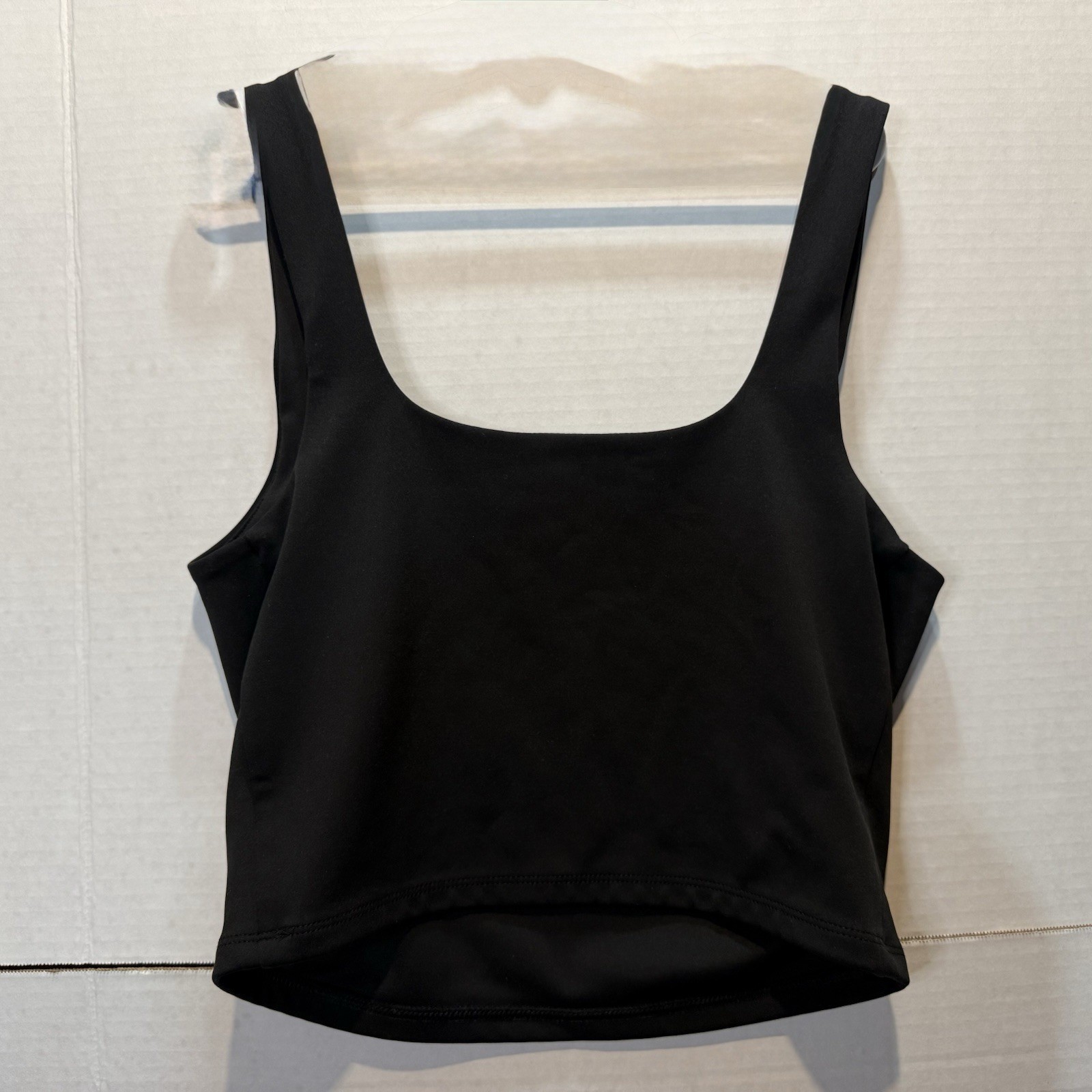 Express Small Square Neck Crop Tank Top Body Contour Stretchy Fabric Bralette