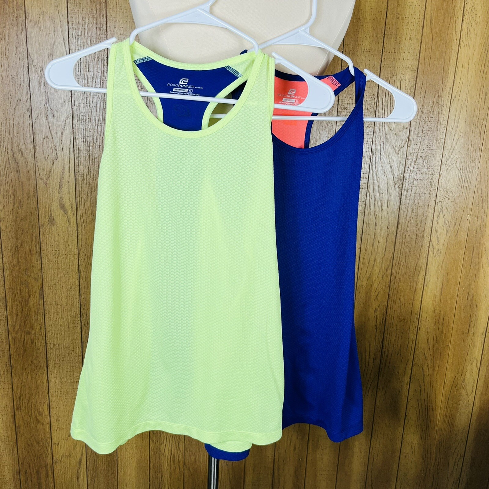 Road Runner (Set of 2 ) Sports (Size M) Women’s Racerback Active Running Tanks