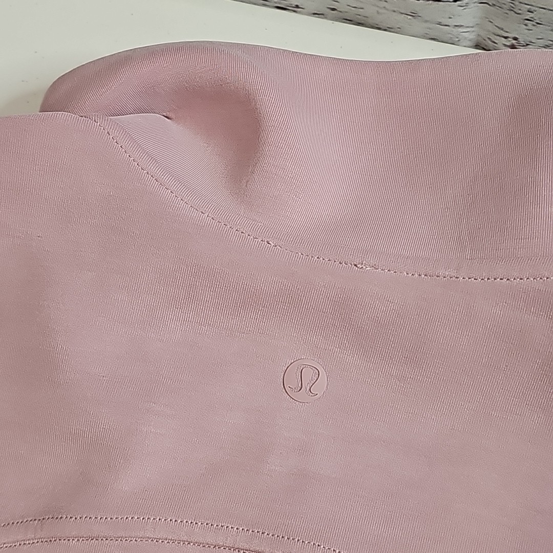 Lululemon Brushed Softstreme Half Zip Pullover Sweatshirt Rose Blush – Size 6