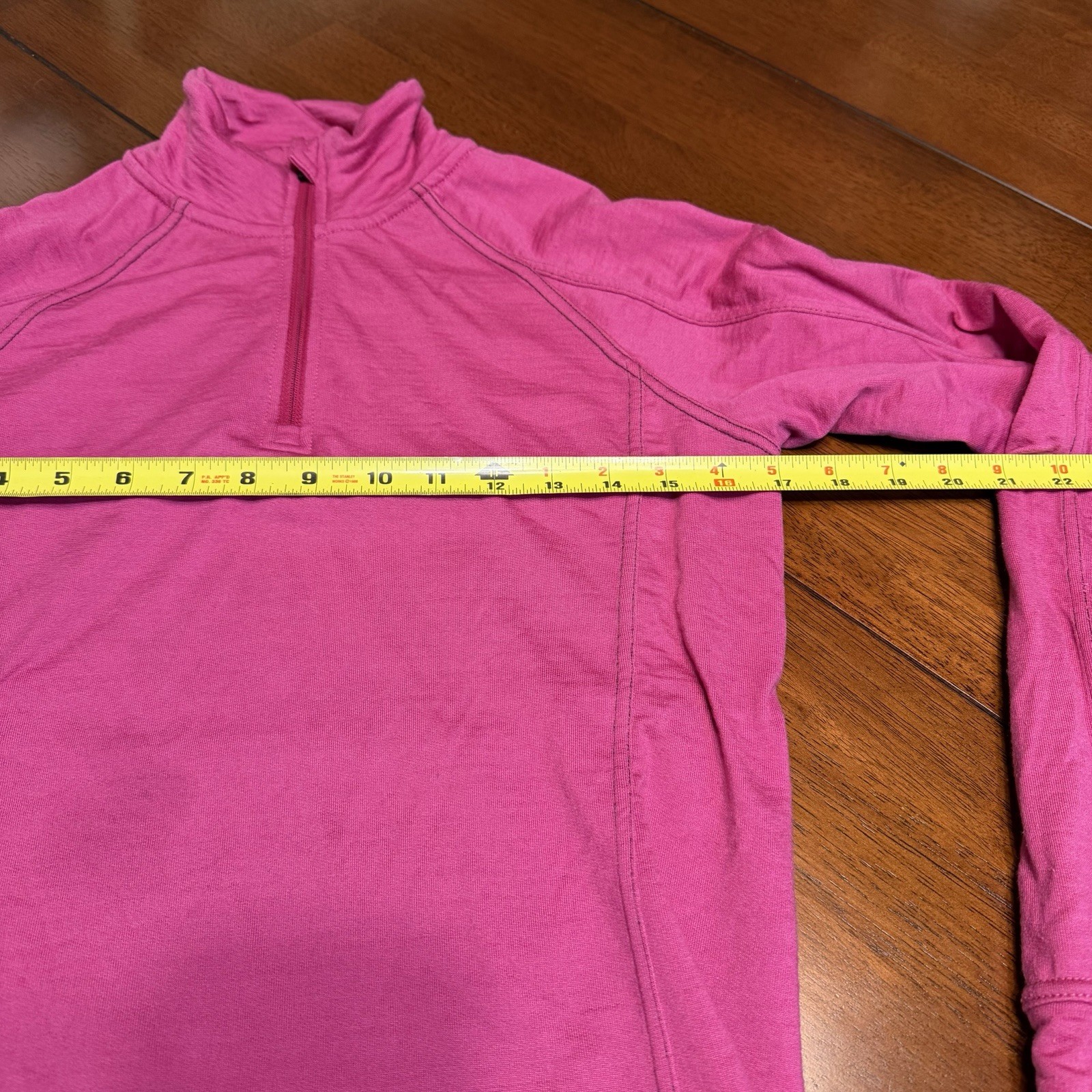 Smartwool 1/4 Zip Base Layer Womens Medium Pink Merino Wool Thermal Outdoors