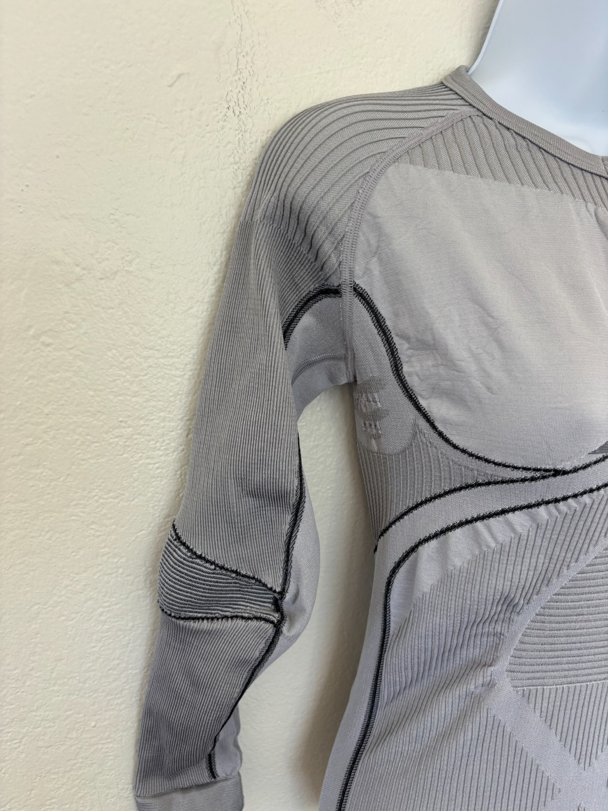 X Bionic Shirt Womens Small Medium Gray Compression Ski Base Layer Thermal