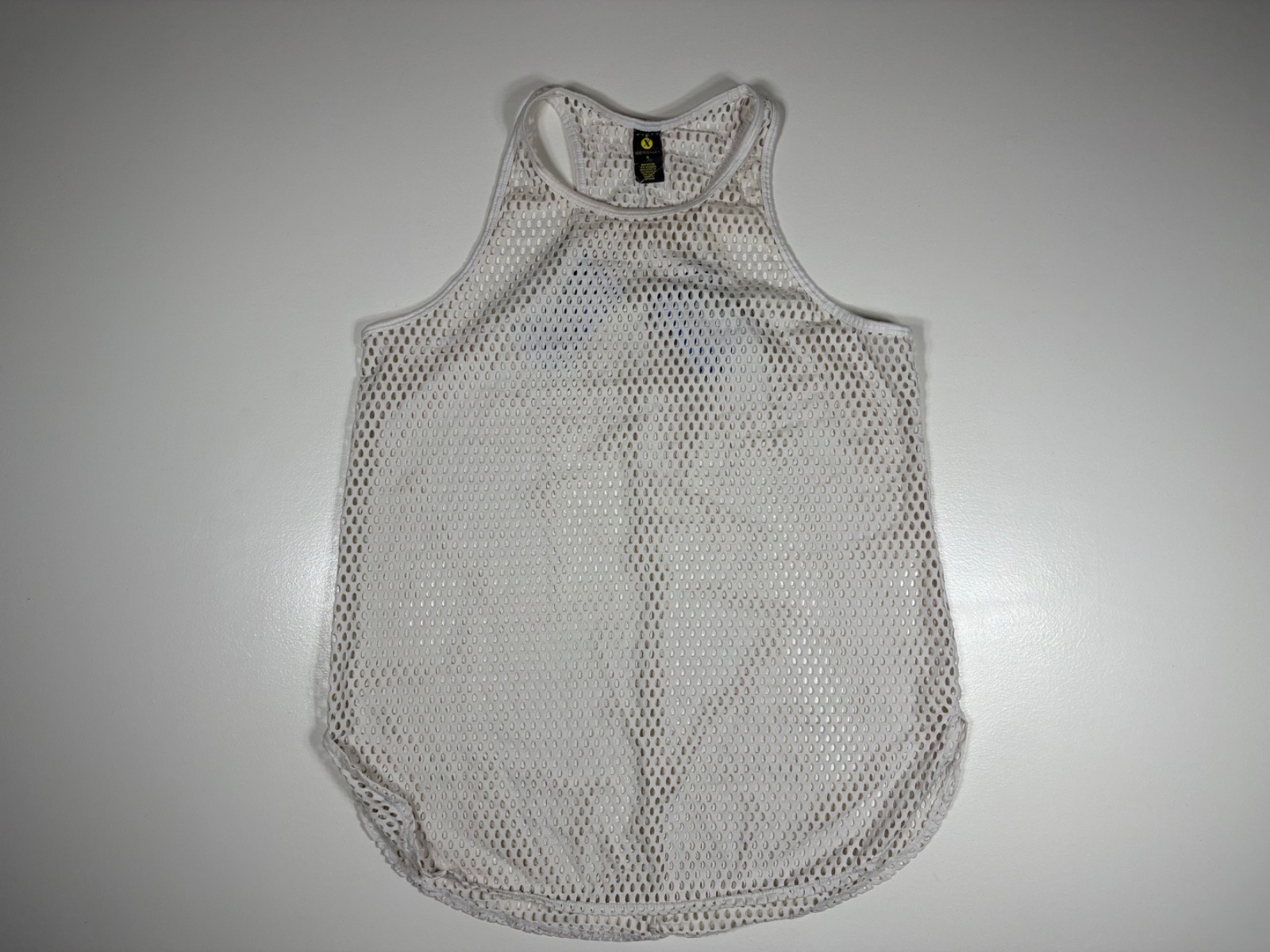 Xersion Mesh Tank Top Women Small White Athletic Gym Running Yoga Athleisure