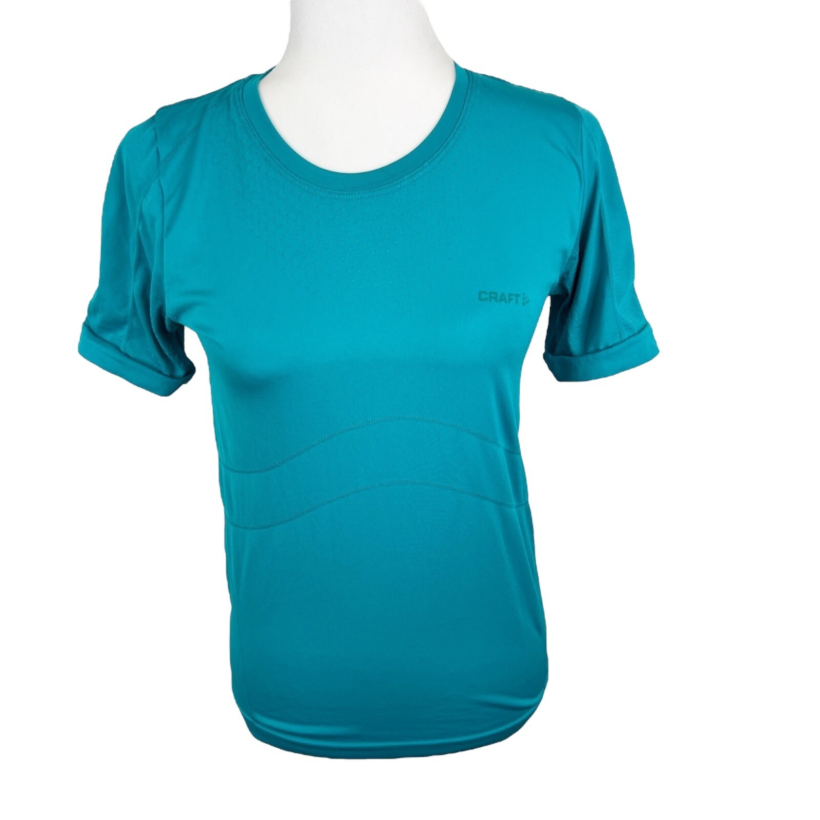 Craft Cycling Shirt Women Medium/Large Green Bike Jersey Stay Cool Seamless