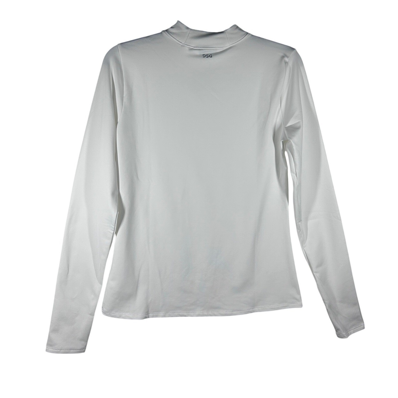 DSG Cold Weather Compression Mock Neck LS Shirt Women Medium White NEW