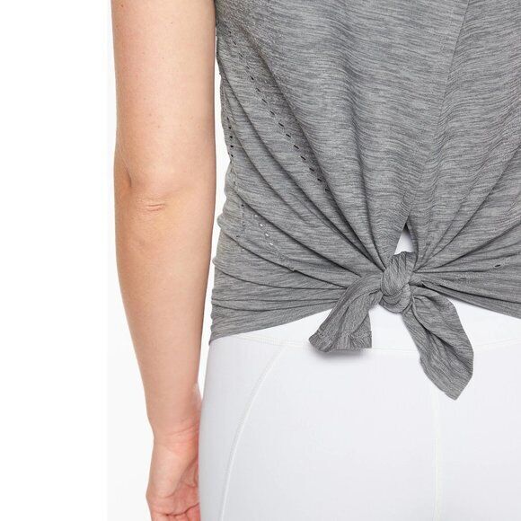 Athleta Foothill Athletic Perforated Tank Top Gray Women’s Size Small H14500