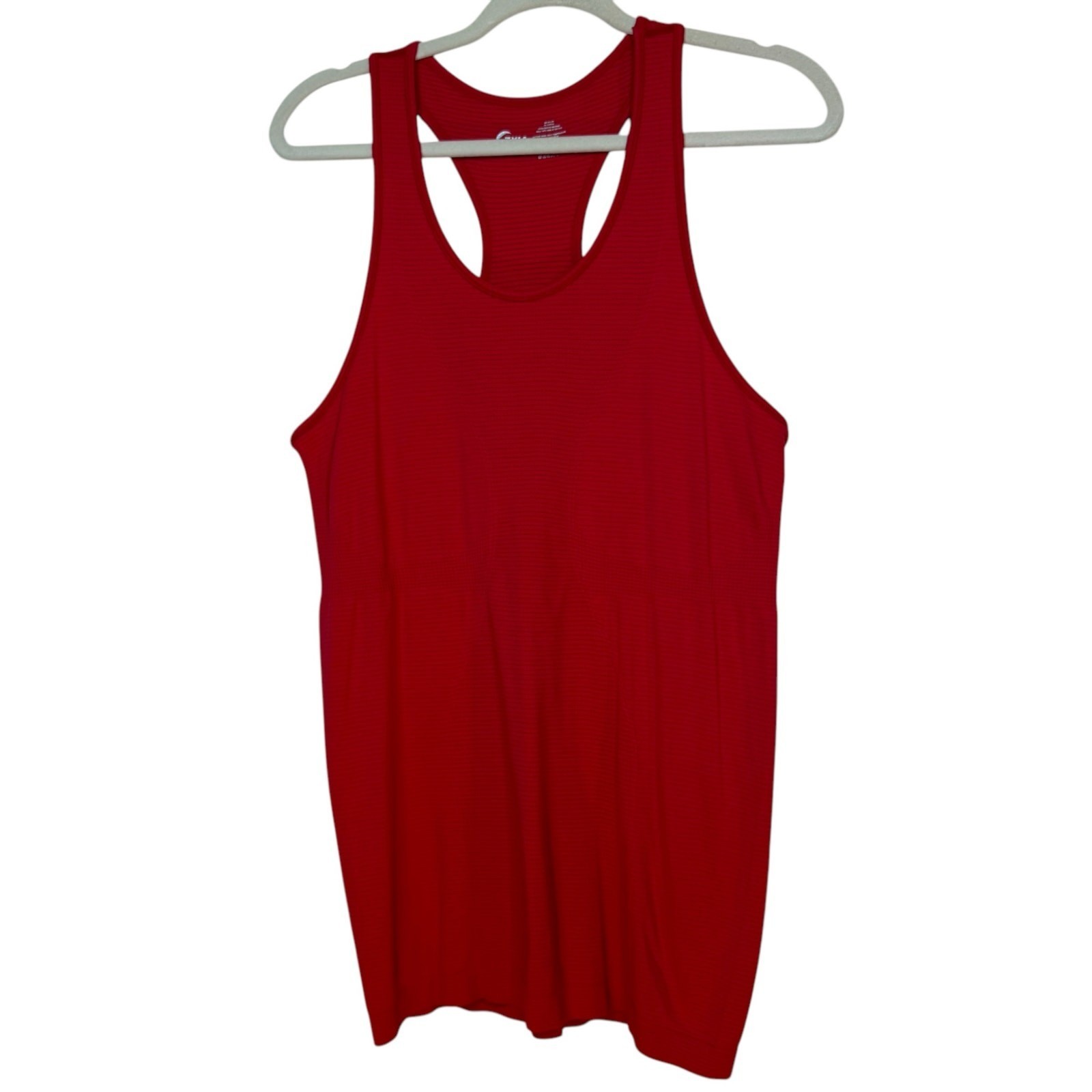 Zyia Active Copper Charged Red Seamless Racerback Tank Large