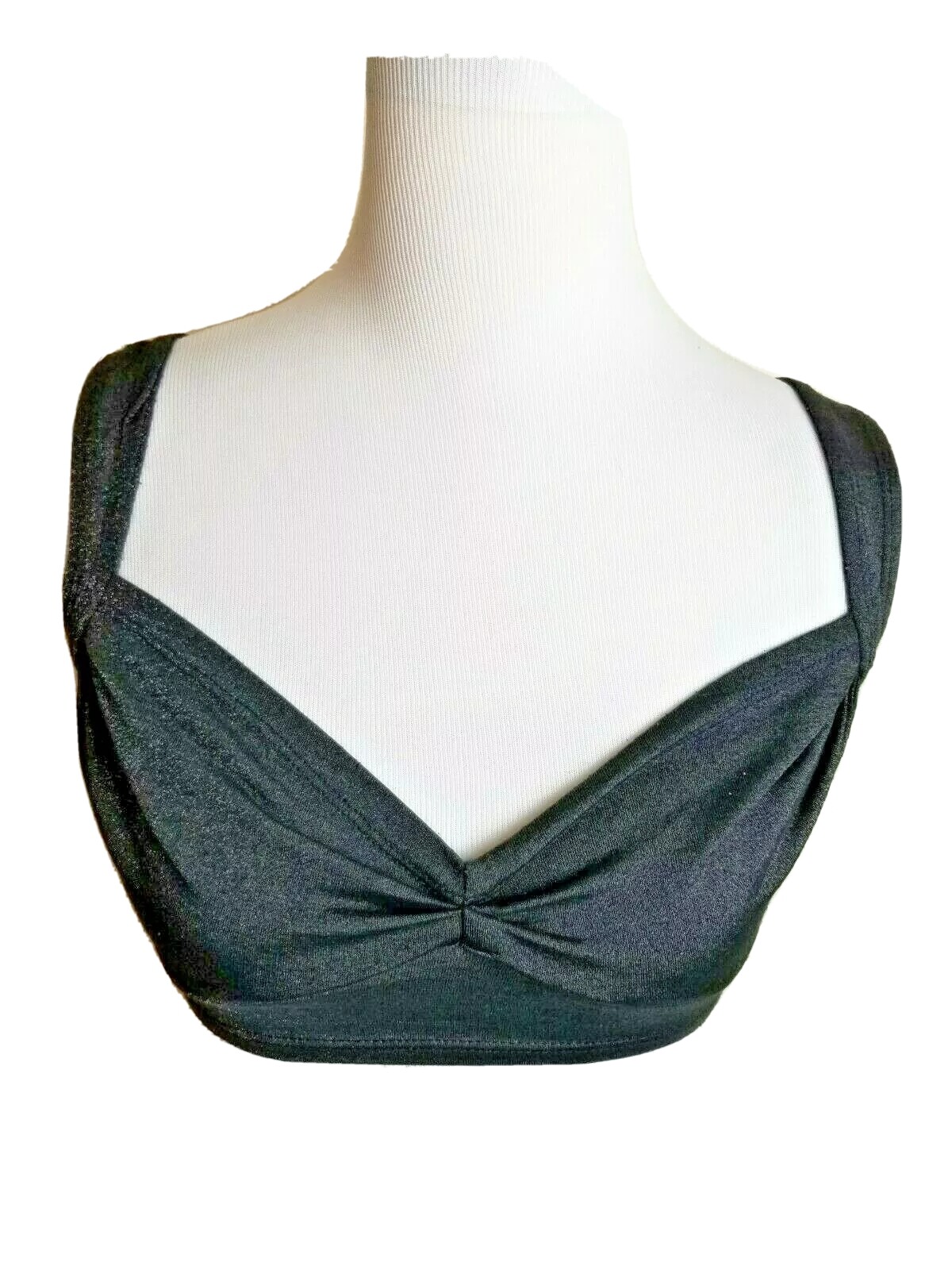 HELIOS 2 Womens Black Bra Yoga Fitness Bralette Small Festival Metallic Crop Top
