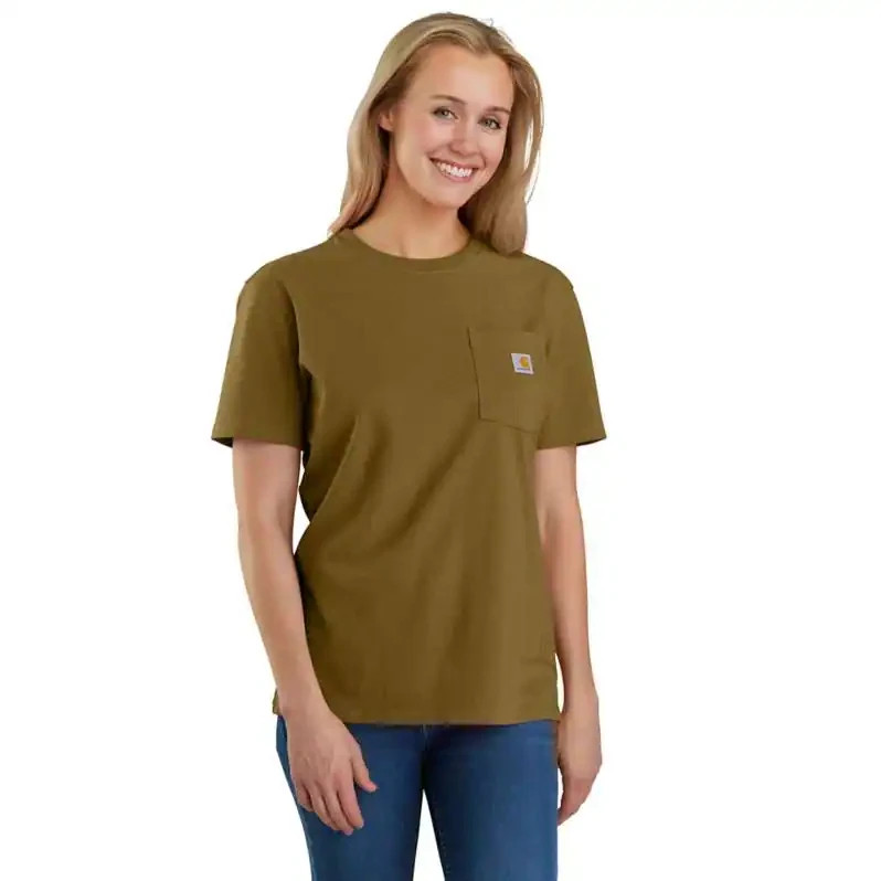 Carhartt Women’s Iconic K87 Loose Fit Heavyweight Pocket T-Shirt Large 12-14
