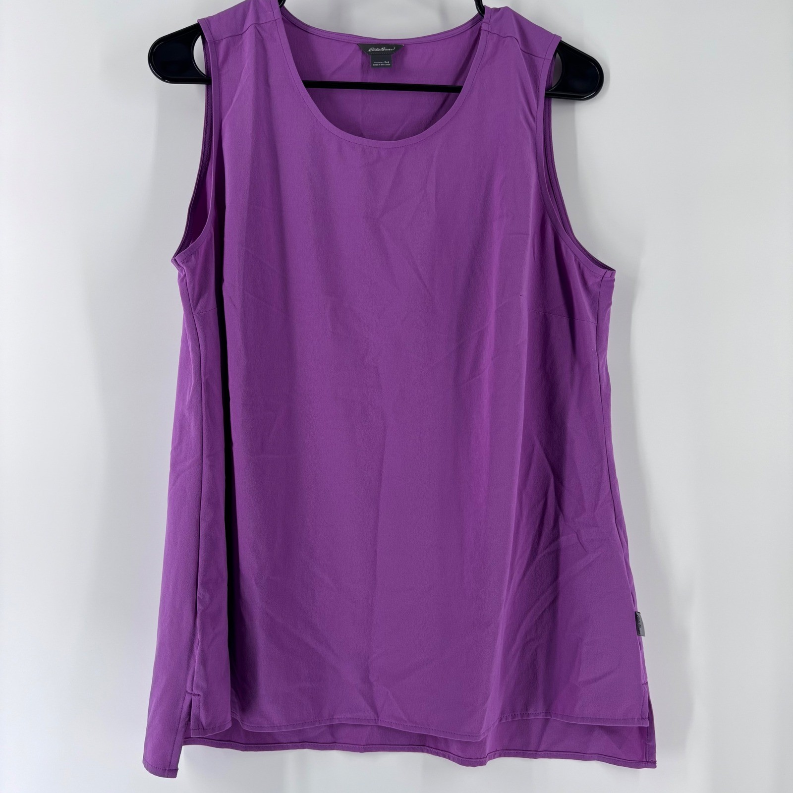 Eddie Bauer Sleeveless Top Womens Medium Purple Performance Active Hiking Tank