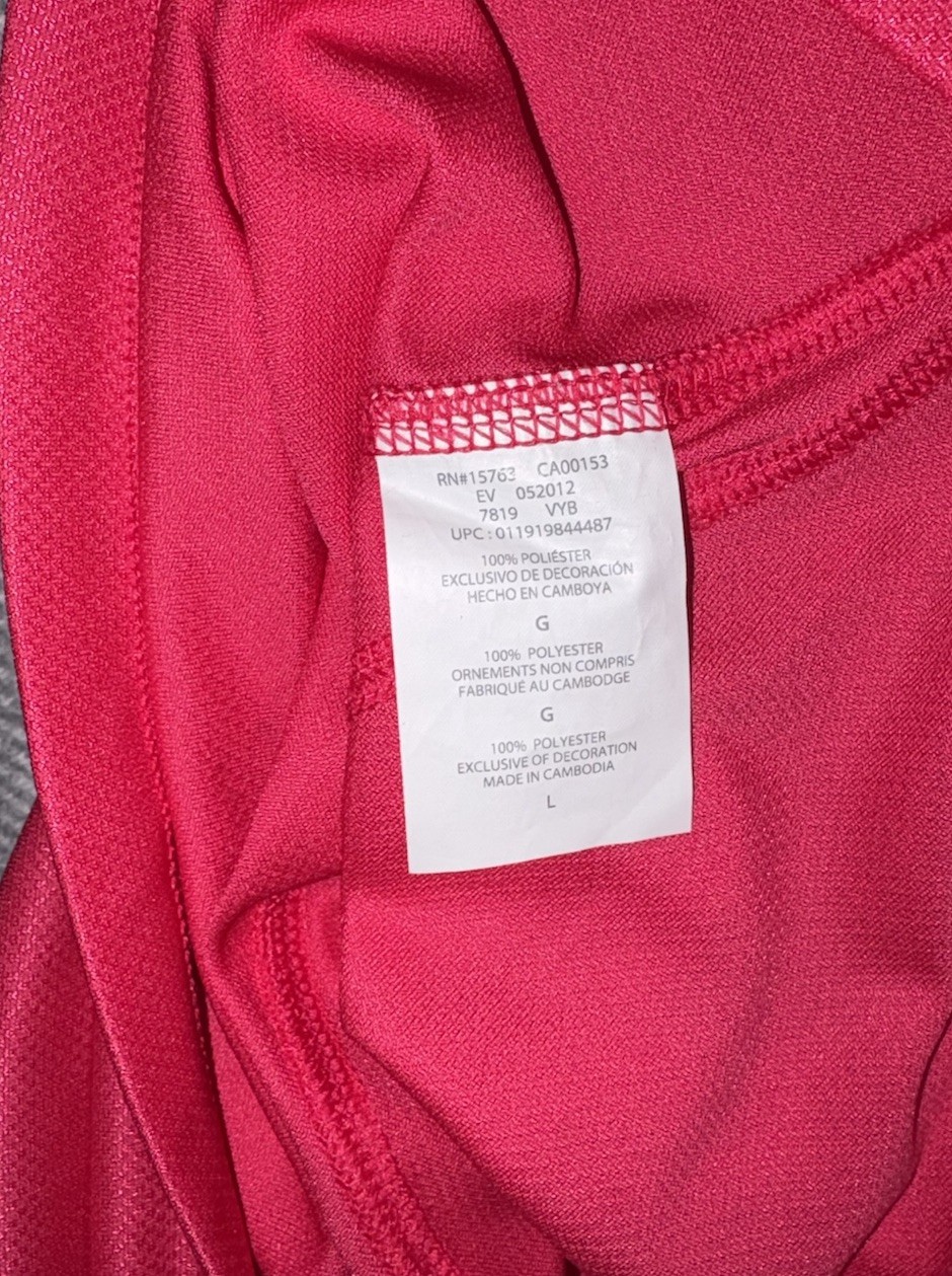 Champion Double Dry V-Neck Performance Shirt Women’s Large
