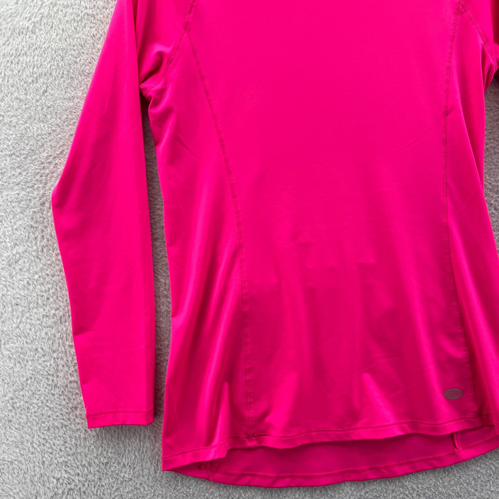 Reel Legends Shirt Womens Size Small Pink Athletic Long Sleeve Gym Running Fish