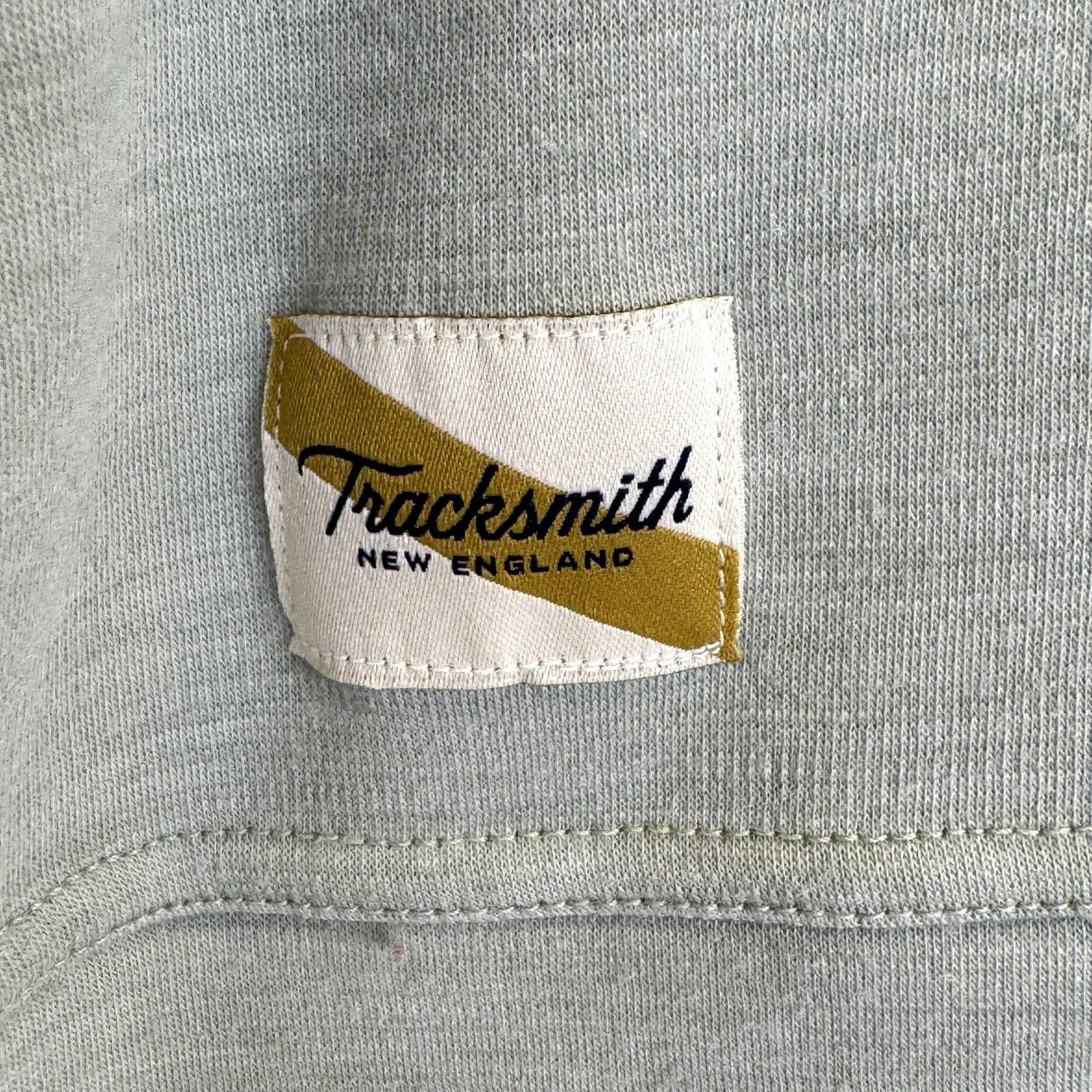 Tracksmith Downeaster 1/4 Snap Pullover Womens Large Merino Blend Desert Sage