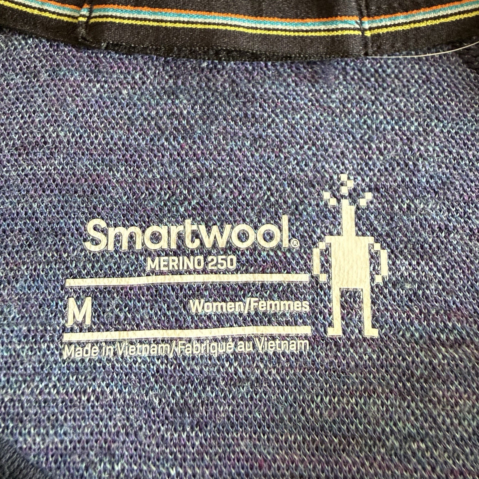 Smartwool Merino 250 Base Layer M Women’s Collar L/S Blue Woodsmoke Forest