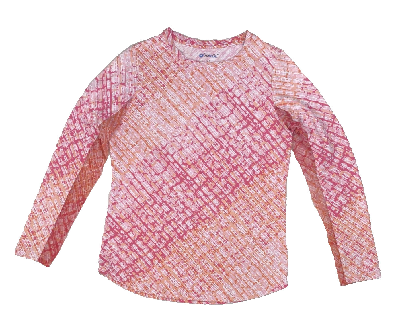 IBKUL Liz Pink Crew Neck Pullover Shirt Sz S Pickleball Golf Tennis UPF 50+