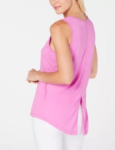 Ideology Top Split-Back Tank Athletic Melon Ice Women Orange Sz S NEW NWT 560