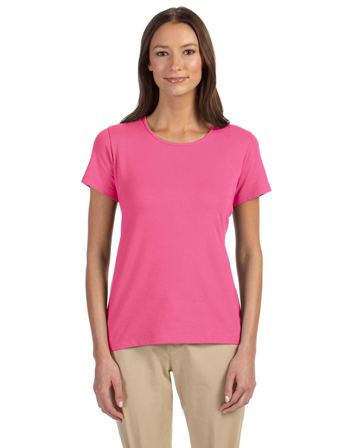 Devon & Jones Ladies’ Perfect Fit Shell Short Sleeves T-Shirt DP182W XS-3XL