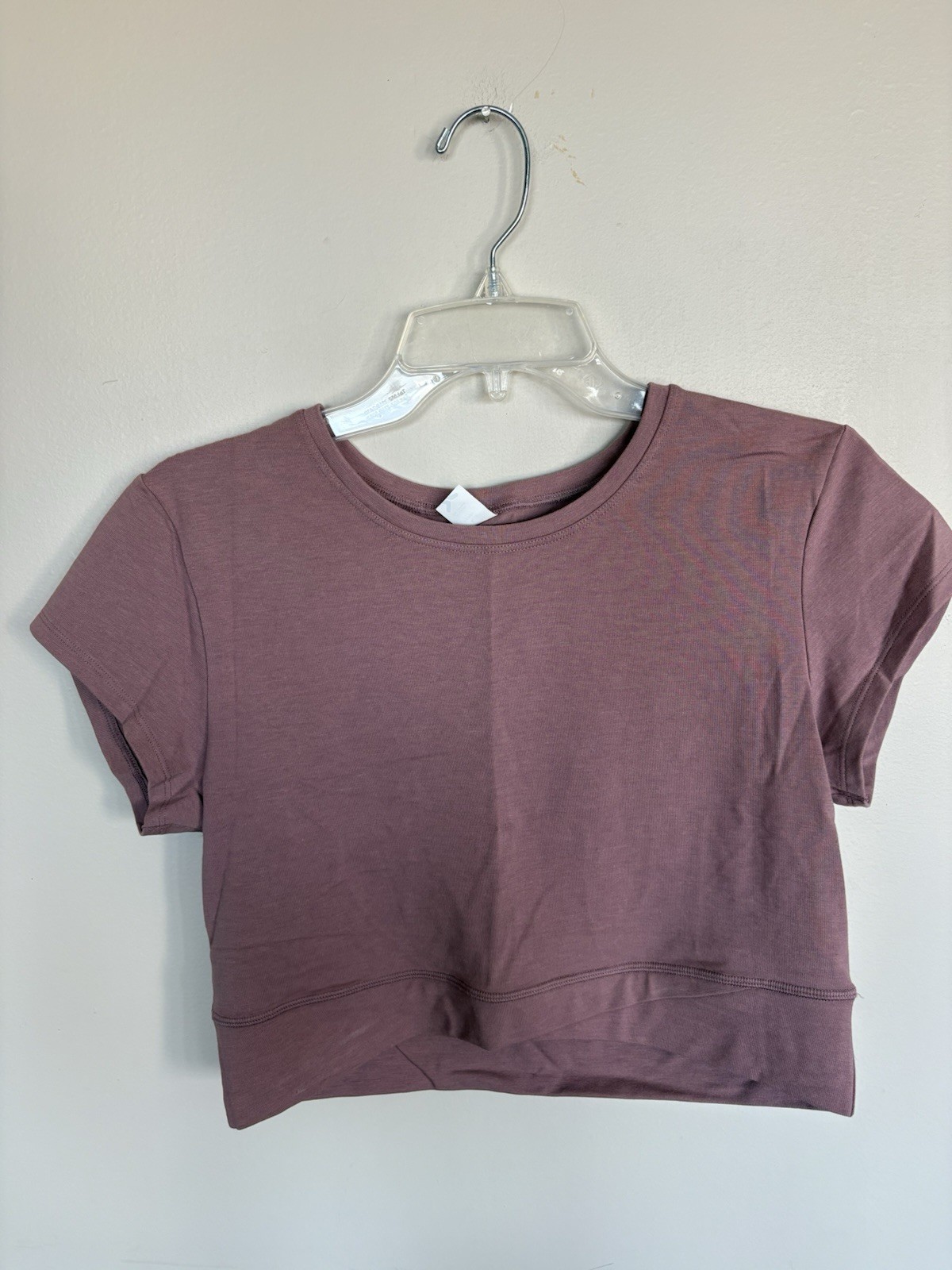 Old Navy PowerChill Go Dry Crop Top Womens Large Mauve Active Workout Tee NWT