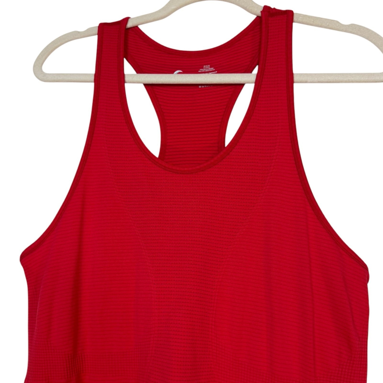Zyia Active Copper Charged Red Seamless Racerback Tank Large