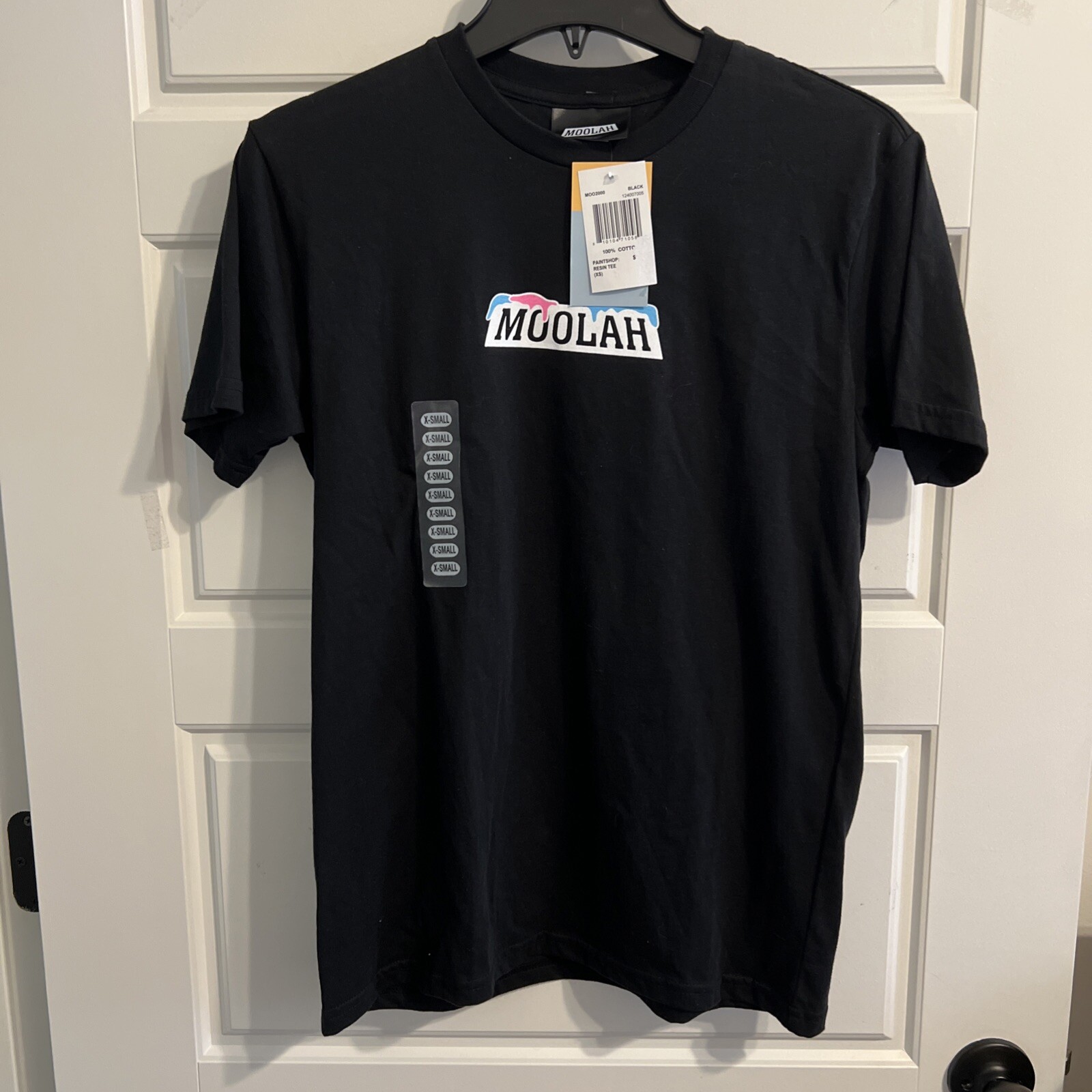 Moolah T Shirt Size XS Black/Pink NWT