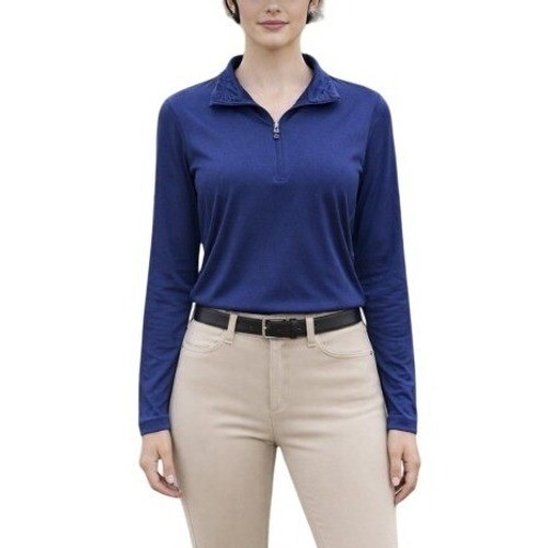 32 Degrees Heat Navy Blue Women’s Activewear Base Layer 1/4 Zip Pullover M