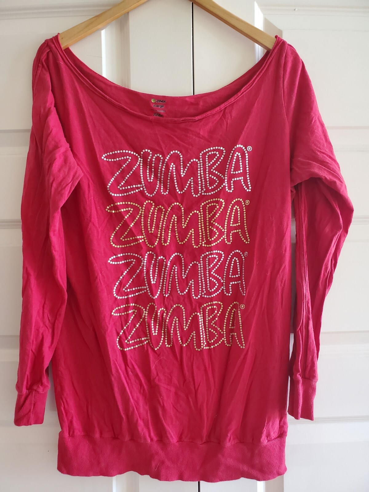 Zumba off the shoulder long sleeve – XL – New unworn