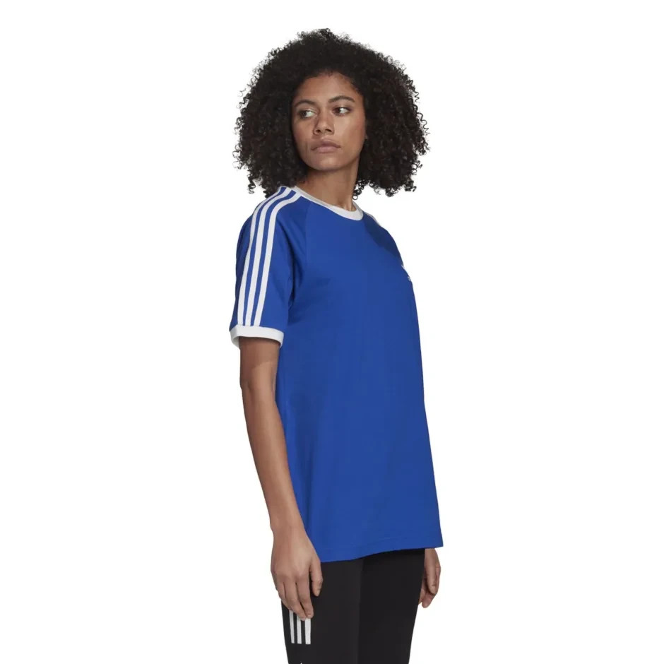 adidas Originals 3 Stripes Women’s T-Shirt – XS, Royal Blue, L2(B803T)