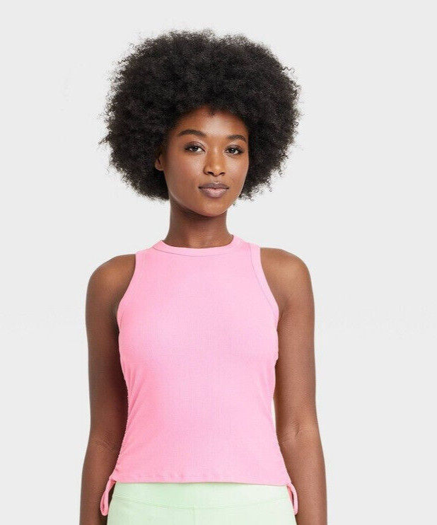 All in Motion Women’s Adjustable Side Cinch Tank Top Pink XX-Large NWT
