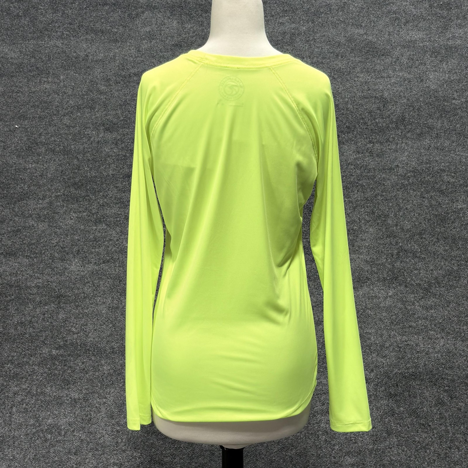 Vapor Apparel Shirt Womens Large Neon Yellow Long Sleeve UPF 50+ Sun Outdoor