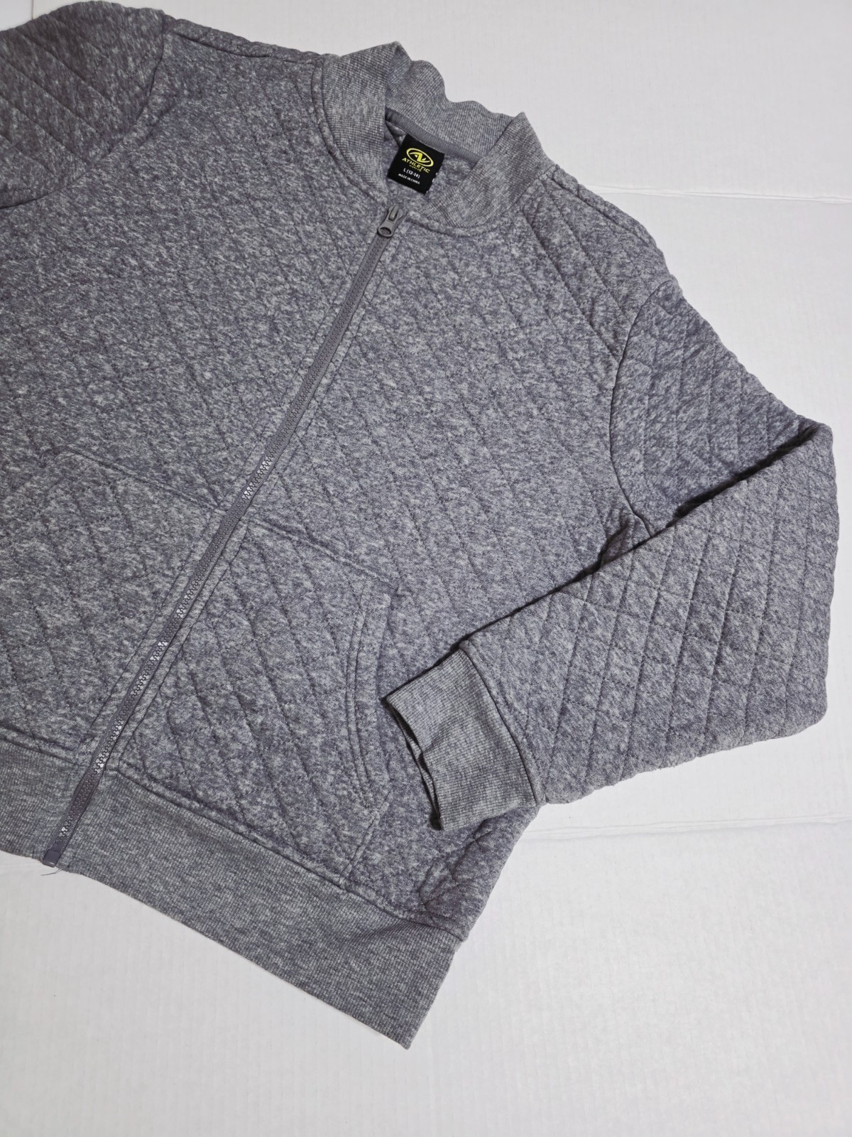 Gray Large (12-14)Women’s Zipper Athletic Works