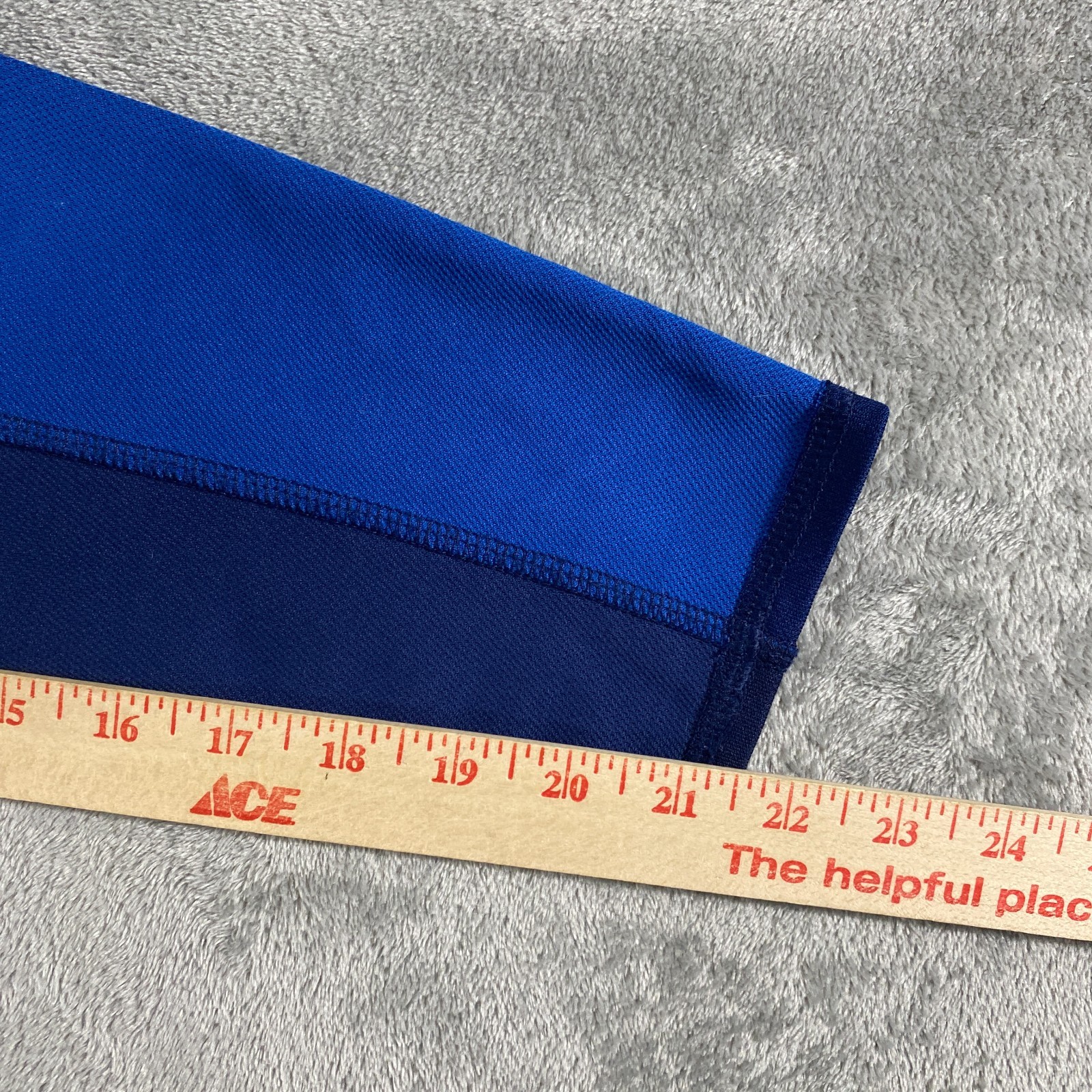 LL Bean Base Layer Womens M Blue Midweight 1/4 Zip Thumbholes Performance
