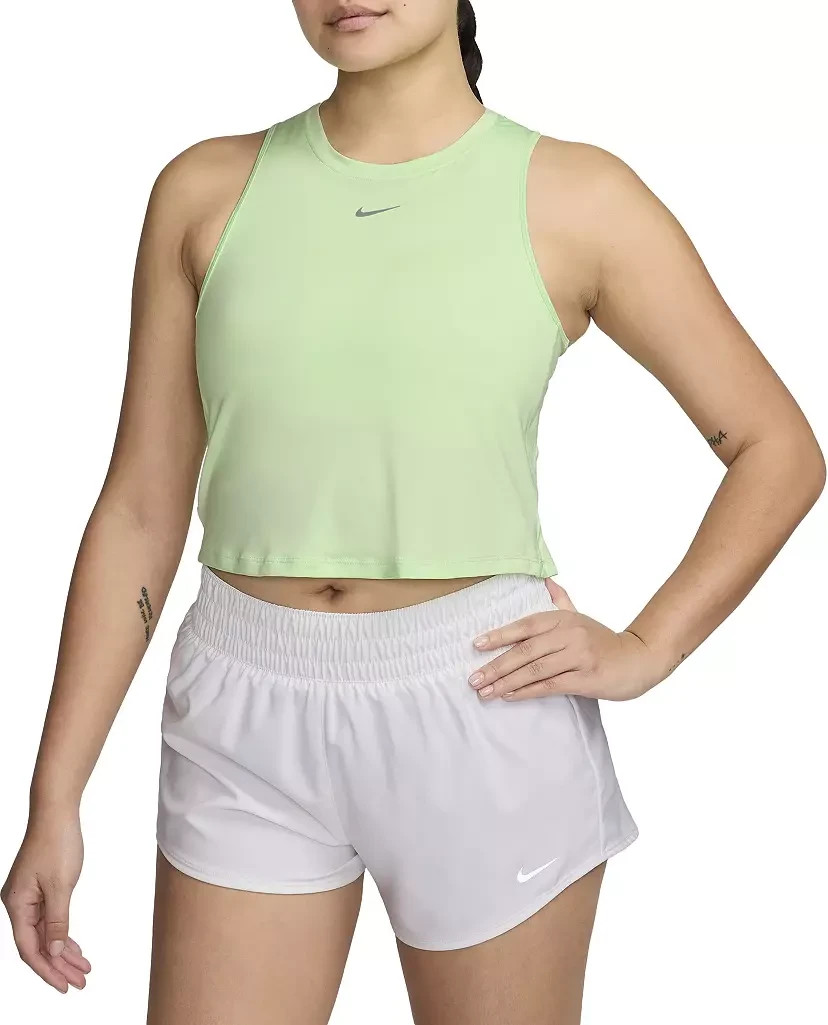 $40 Nike Women’s One Classic Cropped Tank Top – FN2845701 – Citrus -Medium – New