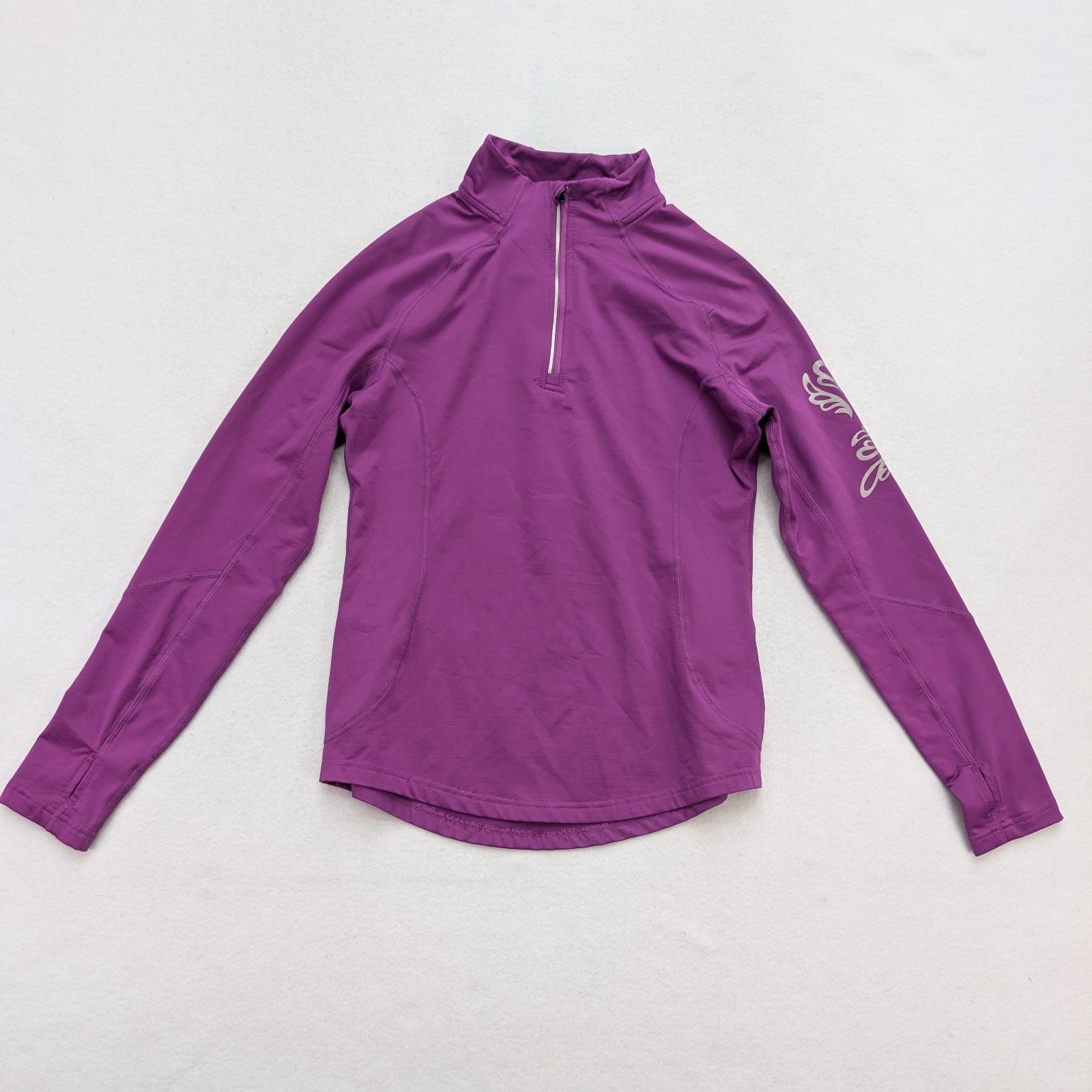 MPG Mondetta Women’s 1/4 Zip Athletic Top Size M Purple Gym Work-Out Running