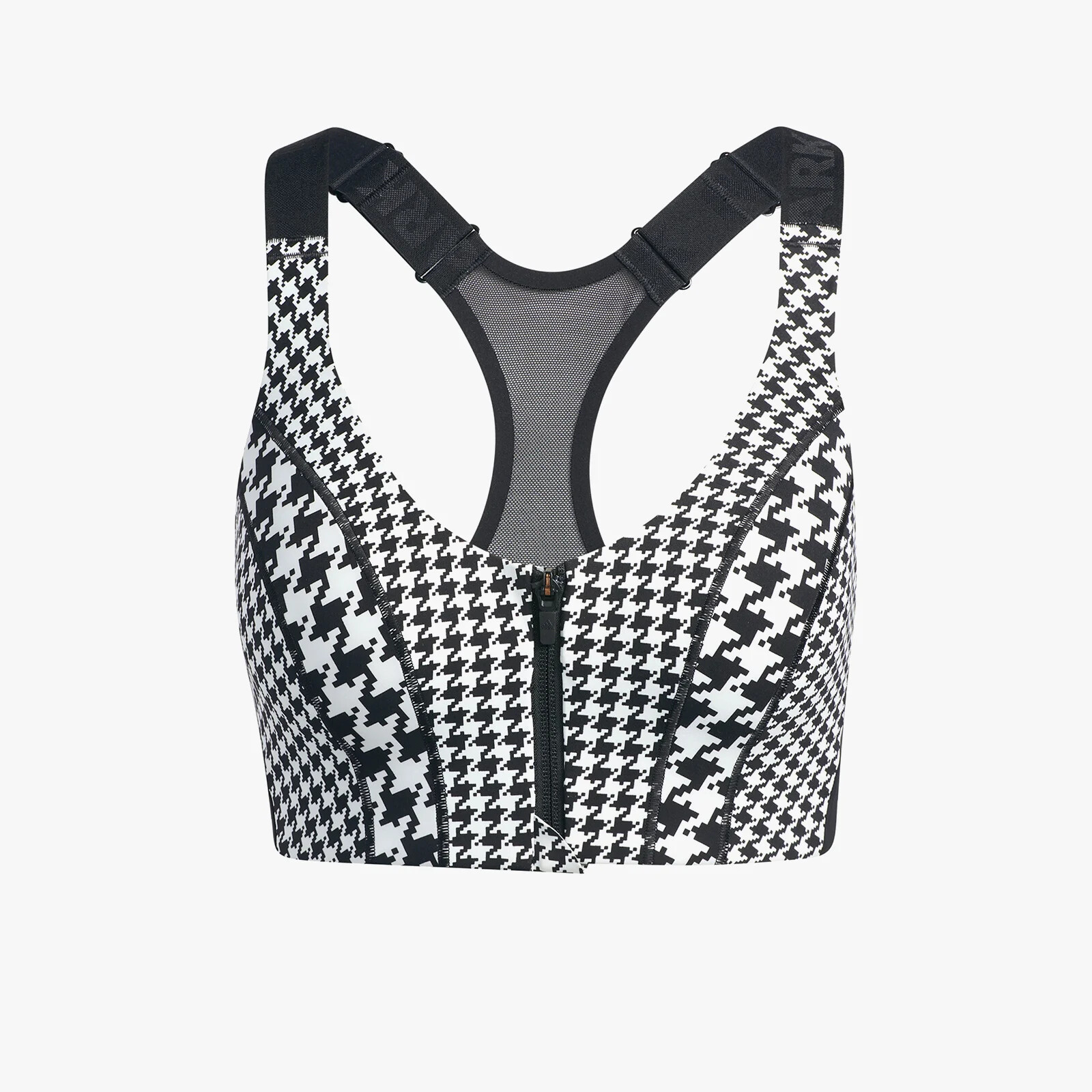 Adidas Women’s Ivy Park Grey Black AOP Zip Bra Size XS FREE SHIPPING HE1228
