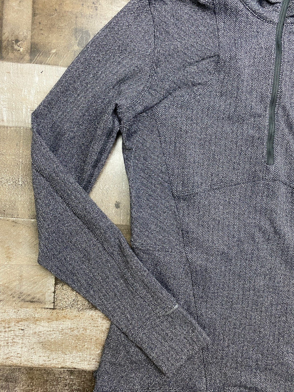 Lululemon Jacket Size 12 Kanto Catch Me Herringbone Half 1/2 Zip Pullover Shirt