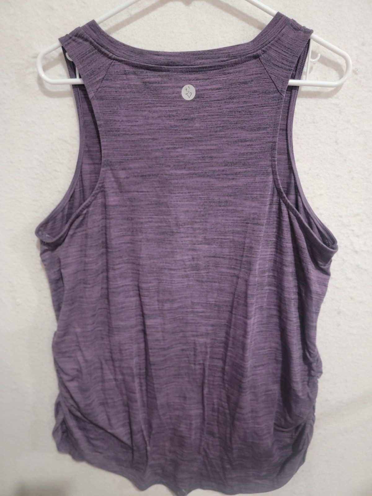 Torrid Active Purple Space Dye Ruched Side Performance Tank Top Size 2