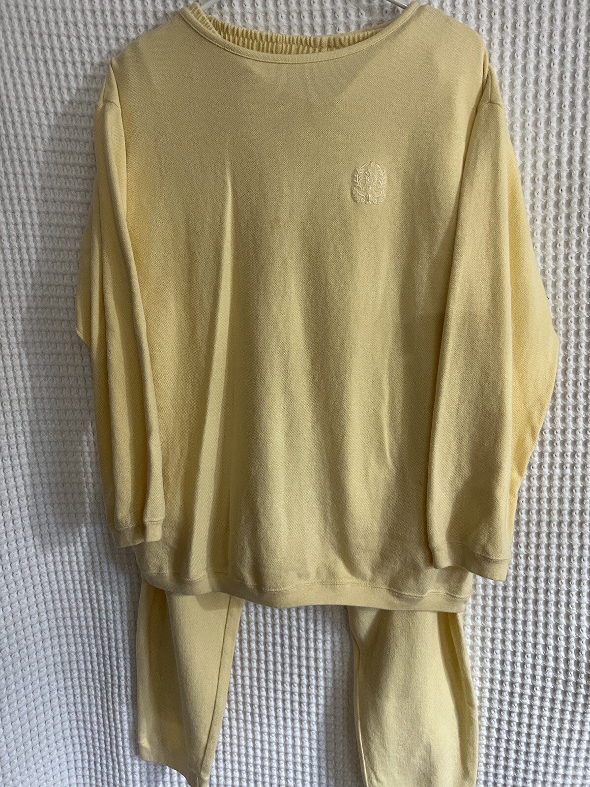 Jennifer Moore Women’s Active Wear Yellow Size M Casual Sweat Suit Pant Set